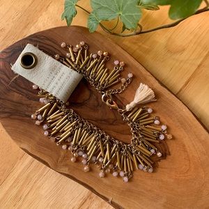 NEW • ANTHROPOLOGIE Gold bracelet